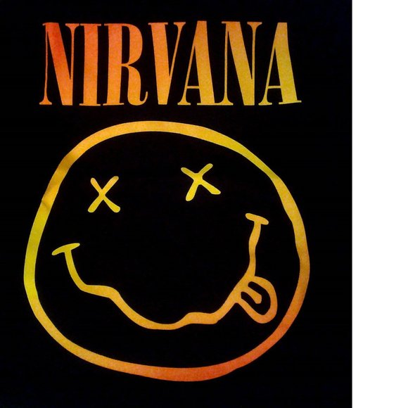 Nirvana Gradient Smiley Logo grunge punk rock Official Tank Top S NWT - Picture 2 of 2